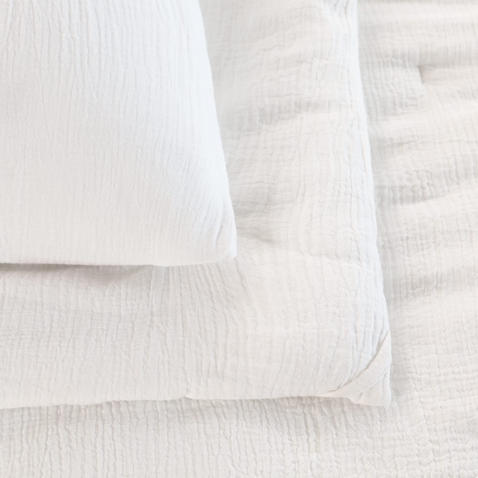 Soft Muslin Comforter Oversized King Comforter 120x120 100 Cotton Breathable Gauze Off White Bedding Comforter Duvet Insert On Sale Bed Bath Beyond 40239415